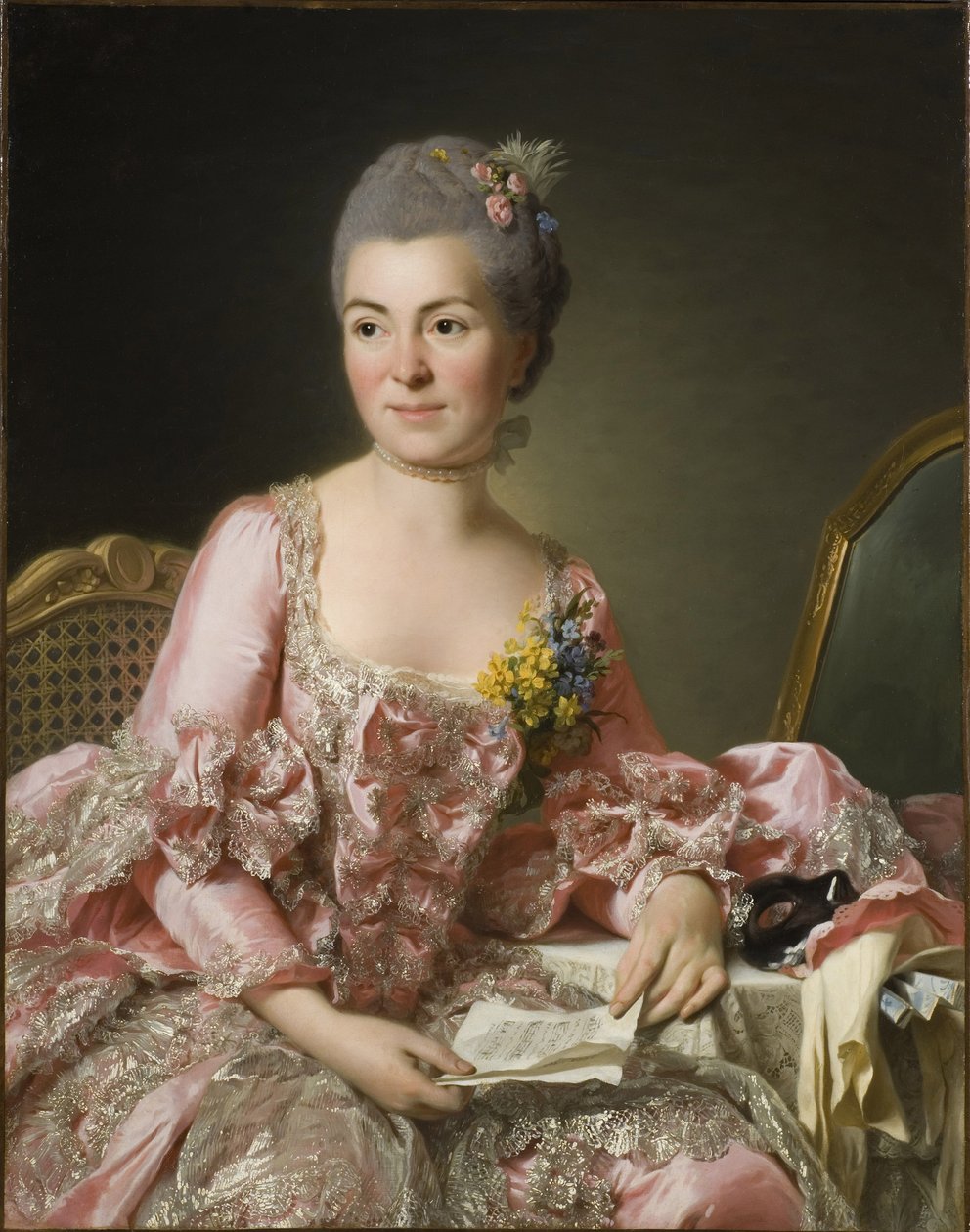 マリー=スザンヌギルーストの肖像、ロスリン夫人1734-1772年、1770年 作： アレクサンダー・ロスリン