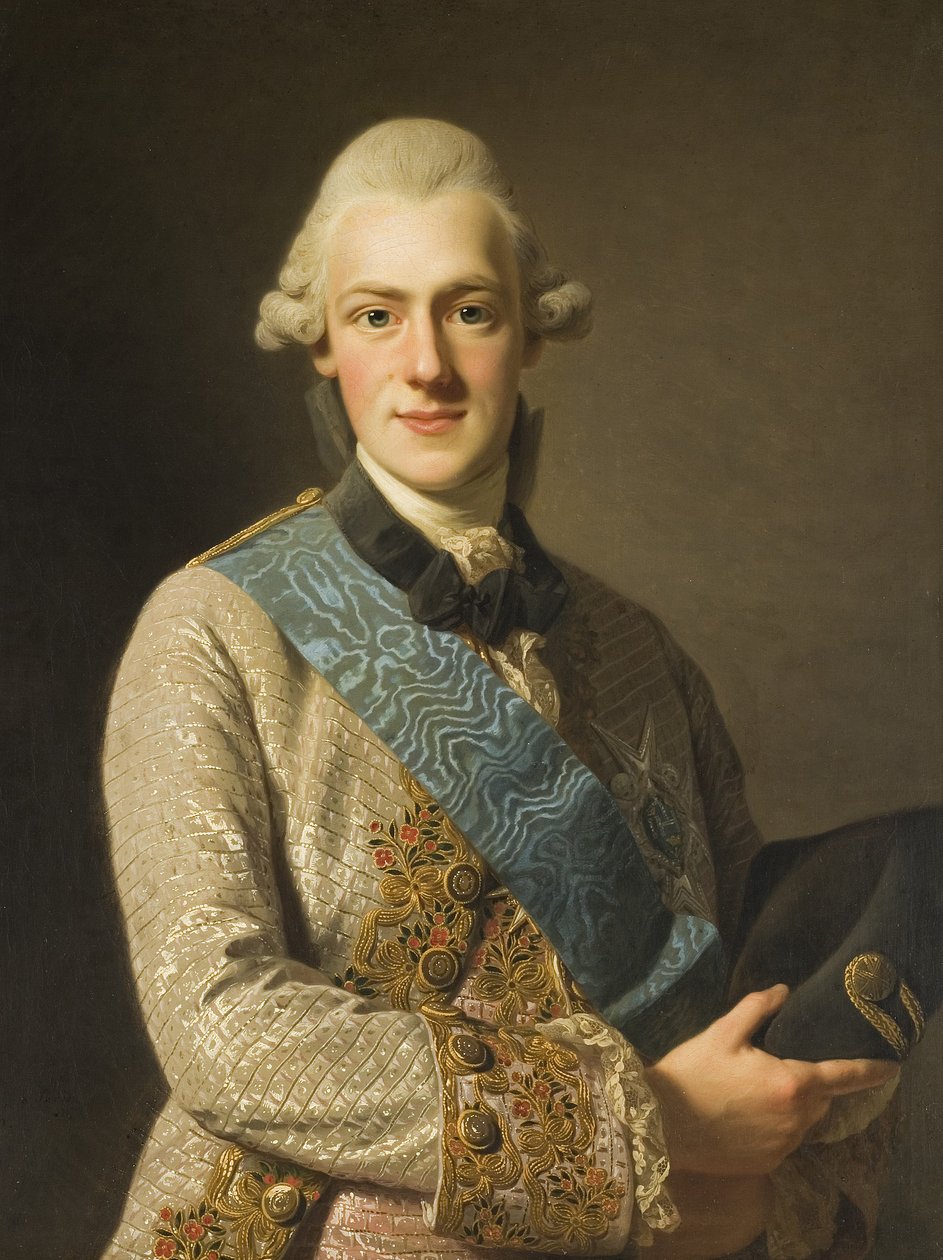 スウェーデン人：フレドリック・アドルフ（1750～1803）、スウェーデン王子、グスタフ3世の弟 フレドリック・アドルフ公爵、グスタフ3世の弟 作： アレクサンダー・ロスリン