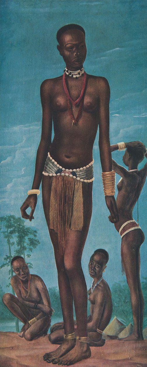 ダボア、アフリカの図面と絵画からの少女サラ（フォートアーカンボー）は、シトロエンセンターアフリカ遠征、2番目のミッションハートオードウィンデュブルイユ、パブで処刑されました。パリ、1927（col 作： アレクサンダー・ヤコブレフ