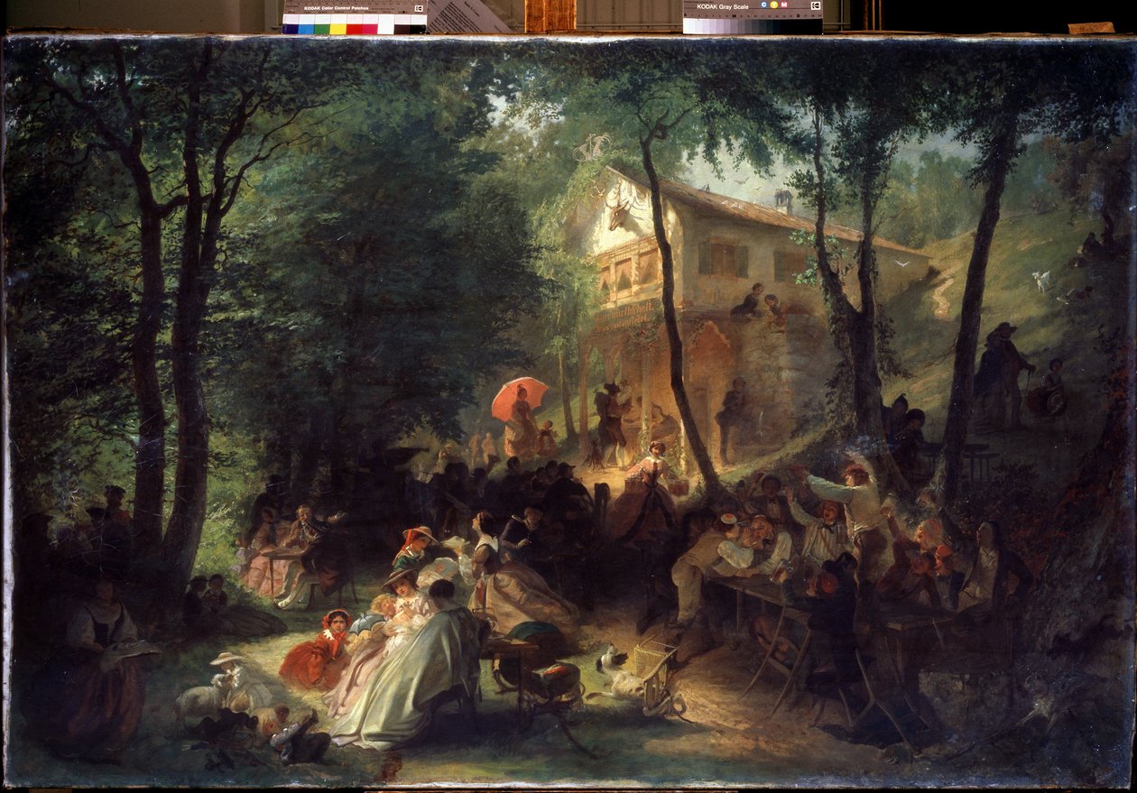 田舎まつり。 Alexander Yegorovich Baldeman (1826-1869) による絵画。 キャンバスに油彩 作： アレクサンダー・イェゴロヴィッチ・ベイデマン