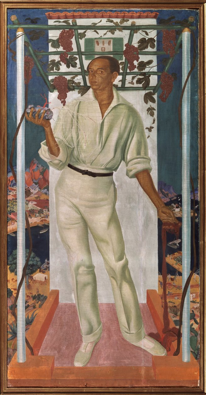 メキシコのアーティストロベルトモンテネグロネルボの肖像1887-1968、1915 作： アレクサンダー・エフゲニエビッチ・ヤコブレフ