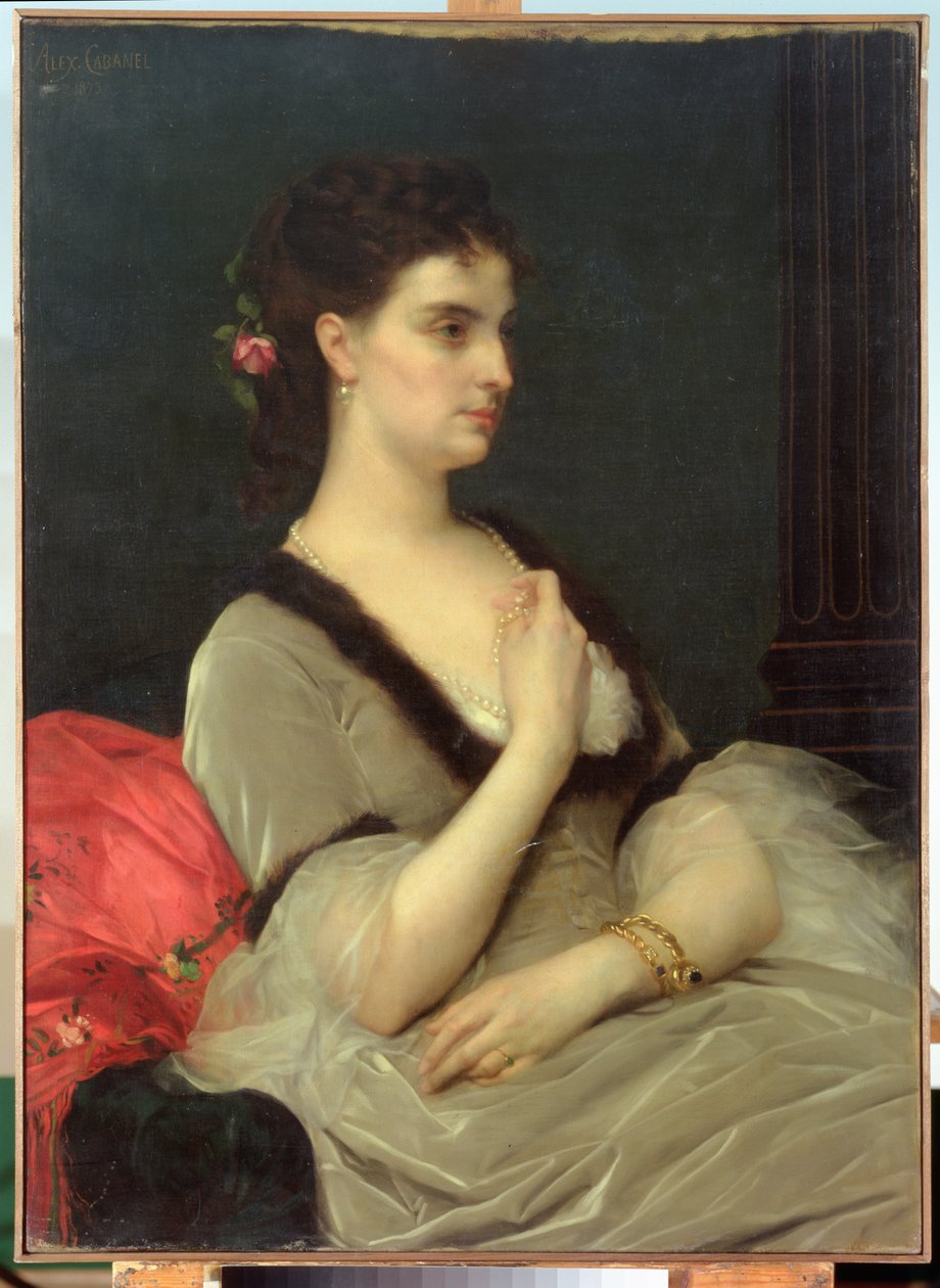 伯爵夫人EA Vorontova-Dashkovaの肖像、1873年 作： アレクサンドル・カバネル