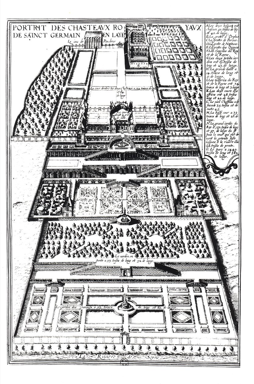 サンジェルマンアンレーの新しい城、1614年 作： アレクサンドル・フランシーニ