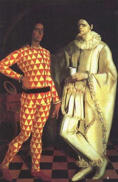 。1914. nEnglish：Pierrot＆Arlecinen 作： アレクサンドル・ヤコブレフ