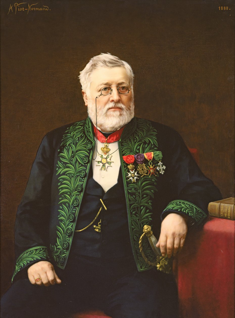 レオン・レニエの肖像（1809-85）1888 作： アレクサンドル・ピオ・ノルマンド