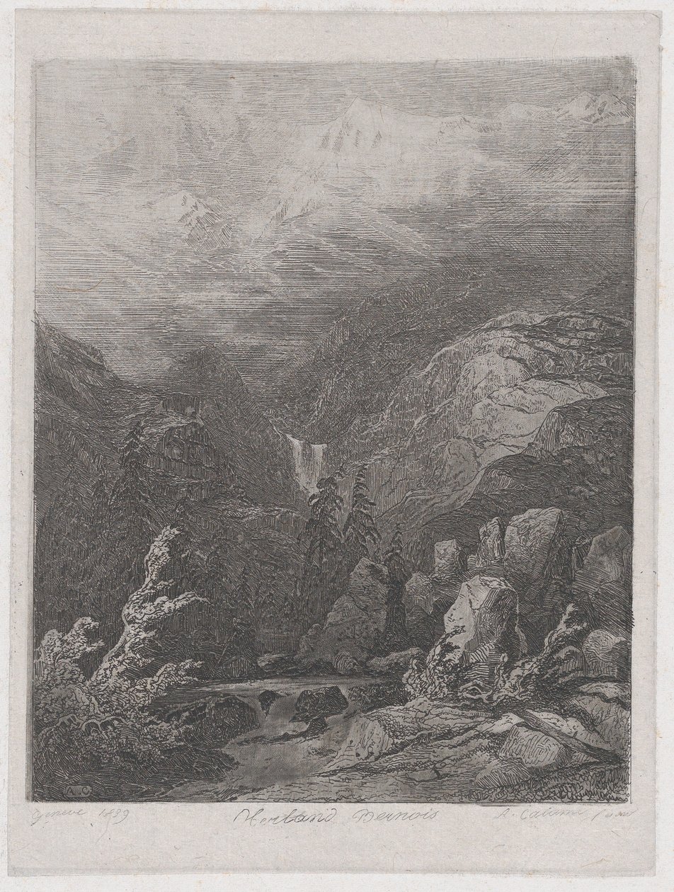 風景、1839年。 作： アレクサンドル・カラメ