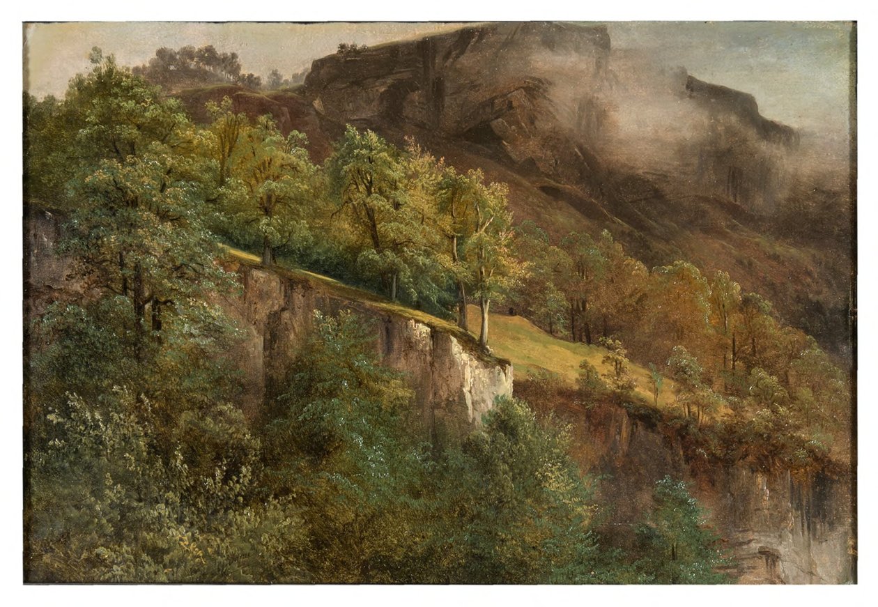 ヴァレー州の山岳風景 作： アレクサンドル・カラメ