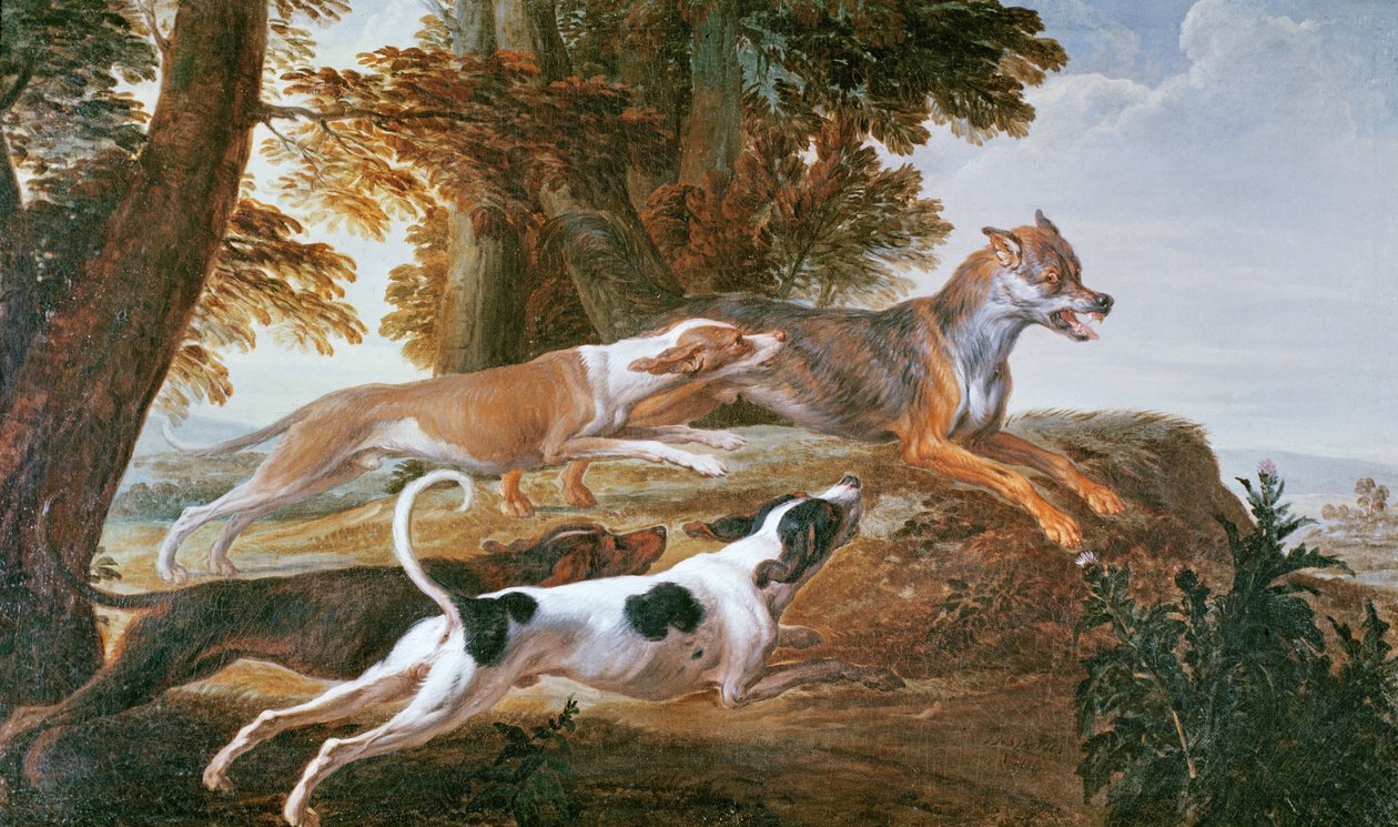 狼狩り、1720年頃 | アートプリント