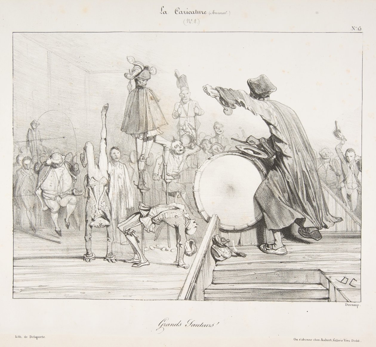 Grands Sauteurs！、ラカリカチュア、1823年から60年。 作： Alexandre Gabriel Decamps
