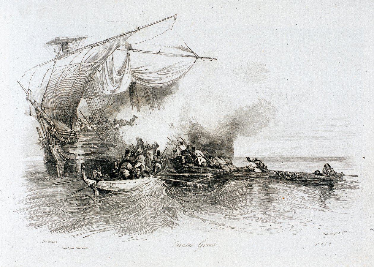 ギリシャ海賊 作： Alexandre Gabriel Decamps
