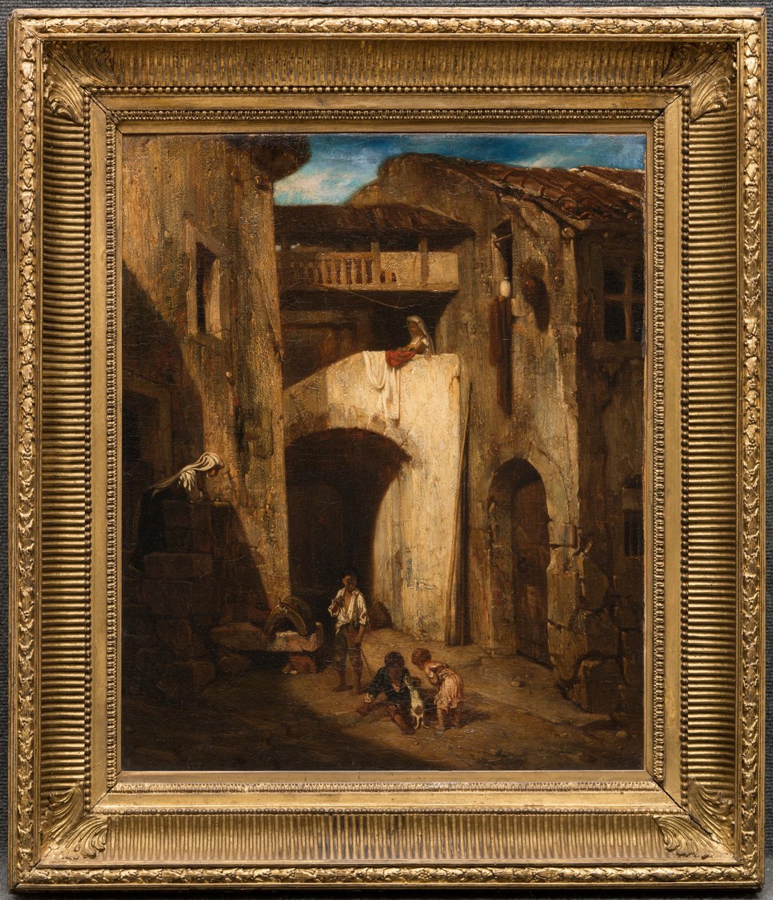 イタリアの中庭 作： Alexandre Gabriel Decamps
