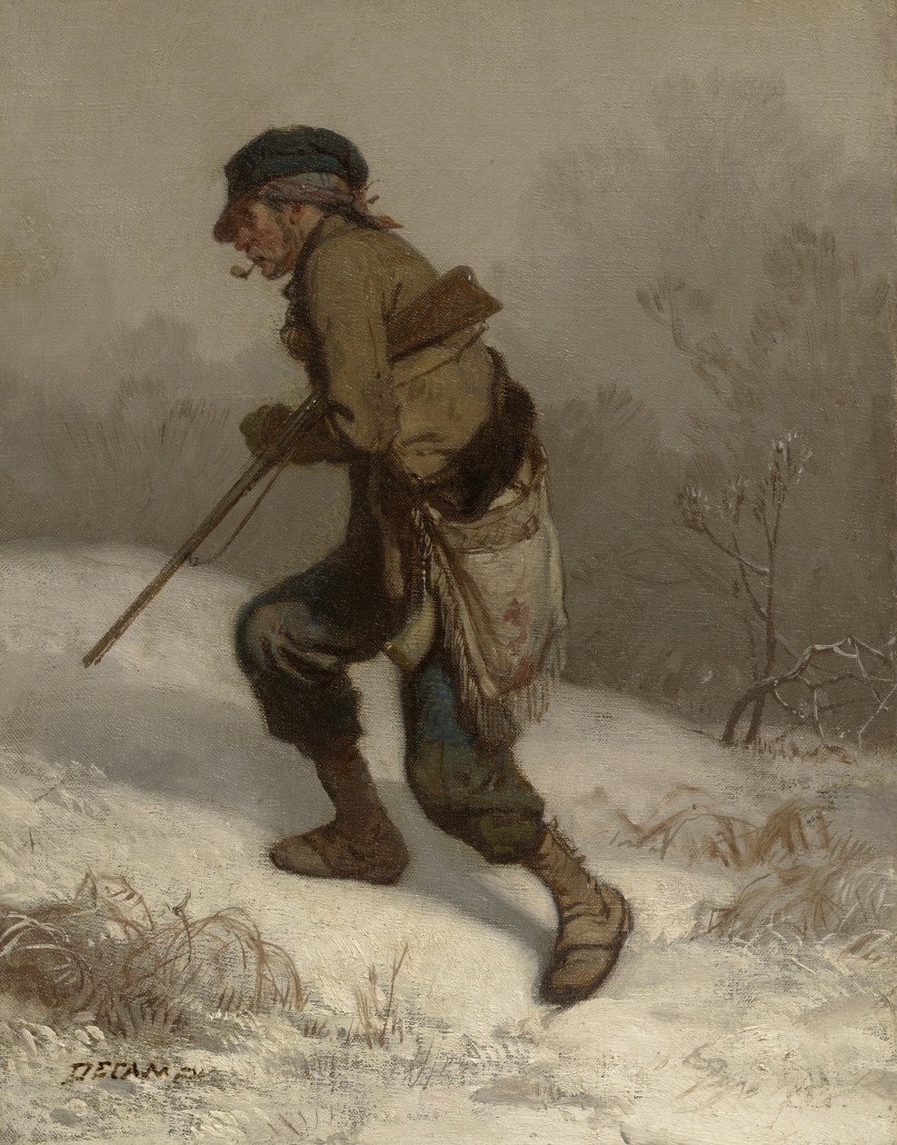 密猟者、1847年頃 作： Alexandre Gabriel Decamps