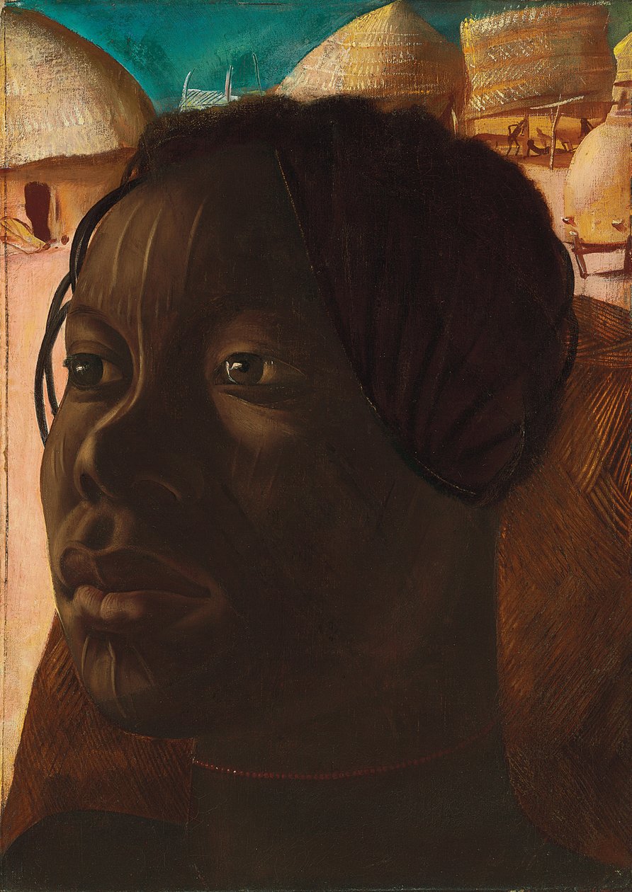 Aoua、Femme Banda、c。 1925年（帆布に油彩） 作： アレクサンドル・イアコレフ