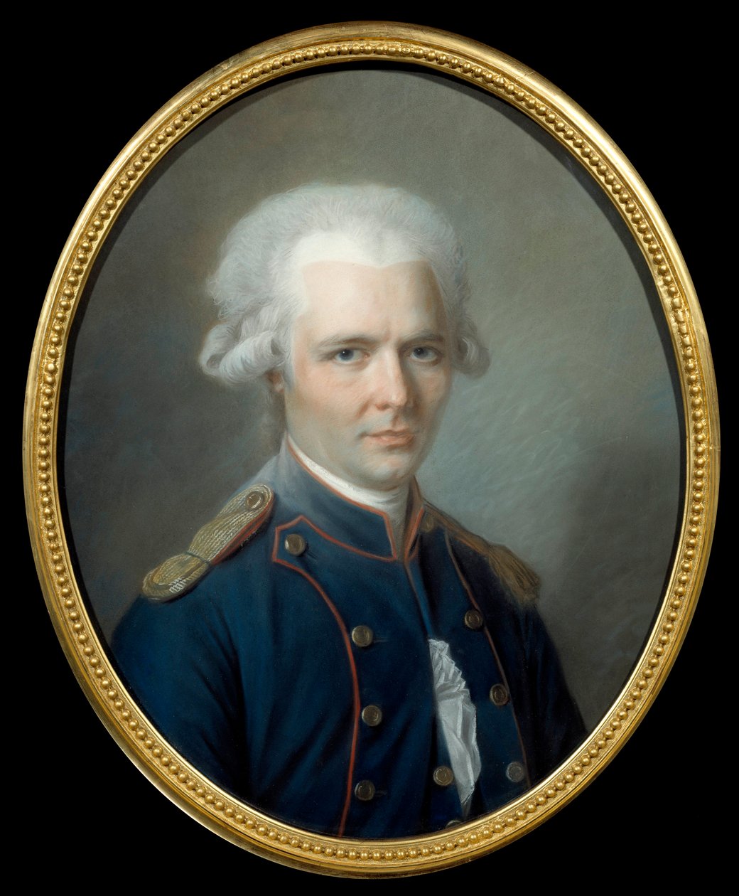 フランスの作家ピエール・ショデルロス・ド・ラクロ（1741-1803）の肖像 アレクサンダー・クチャルスキー（1741-1819）の手になるパステル画。18世紀 日0.55x0.45 m Amiens, musee de l