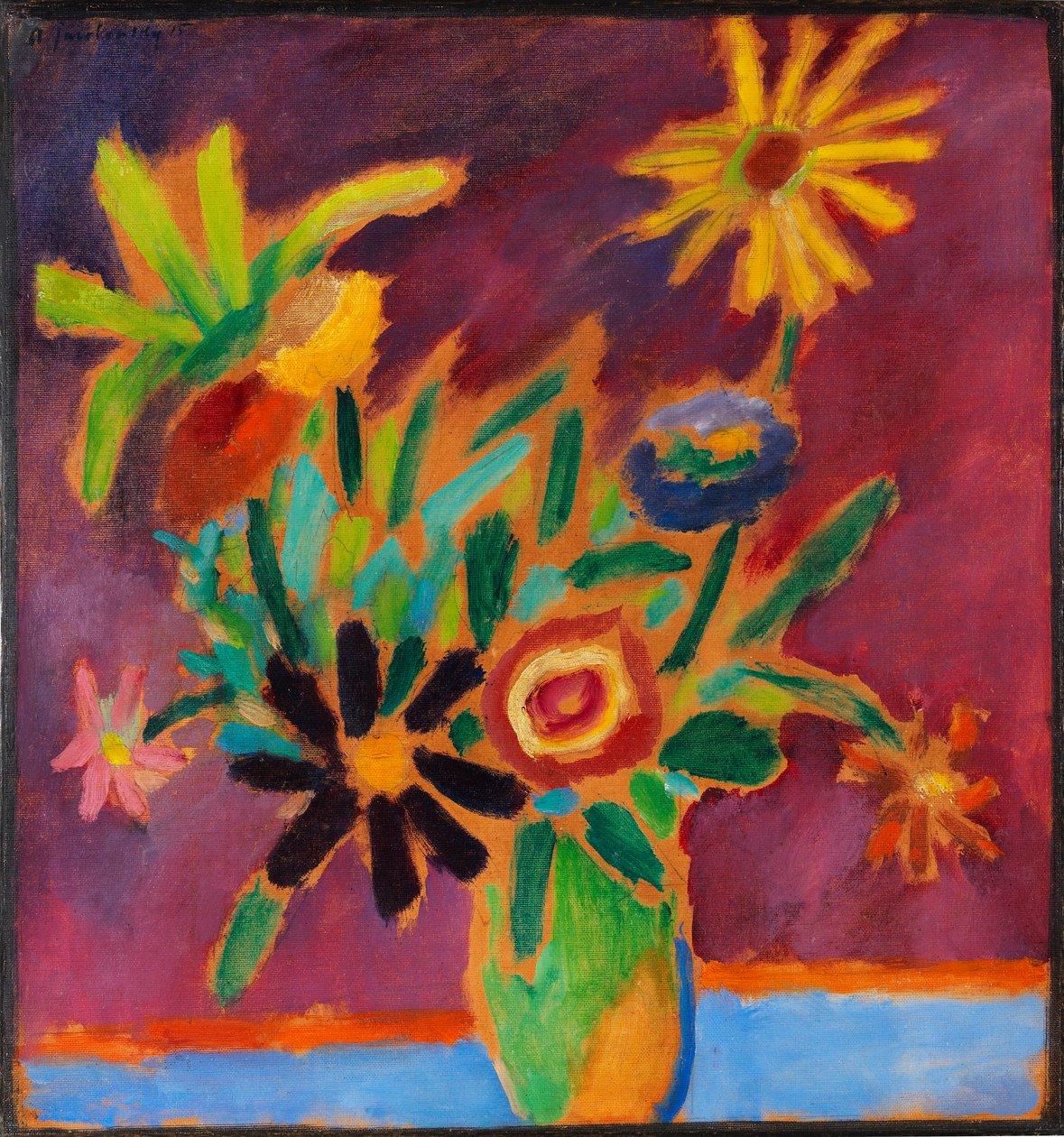 カラフルな花、1915 年。 作： AlexeiJavlenskyから