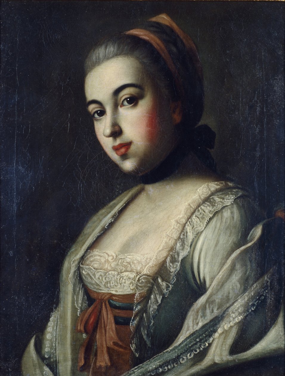 アンナ・ボロンツォヴァ伯爵夫人の肖像1743-1769、1761 作： アレクセイ・ペトロヴィッチ・アントロポフ