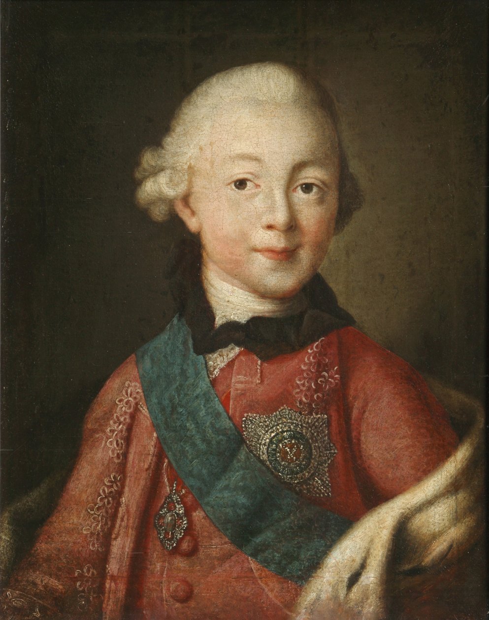 大公の肖像Pavel Petrovich 1754-1801、1765 作： アレクセイ・ペトロヴィッチ・アントロポフ