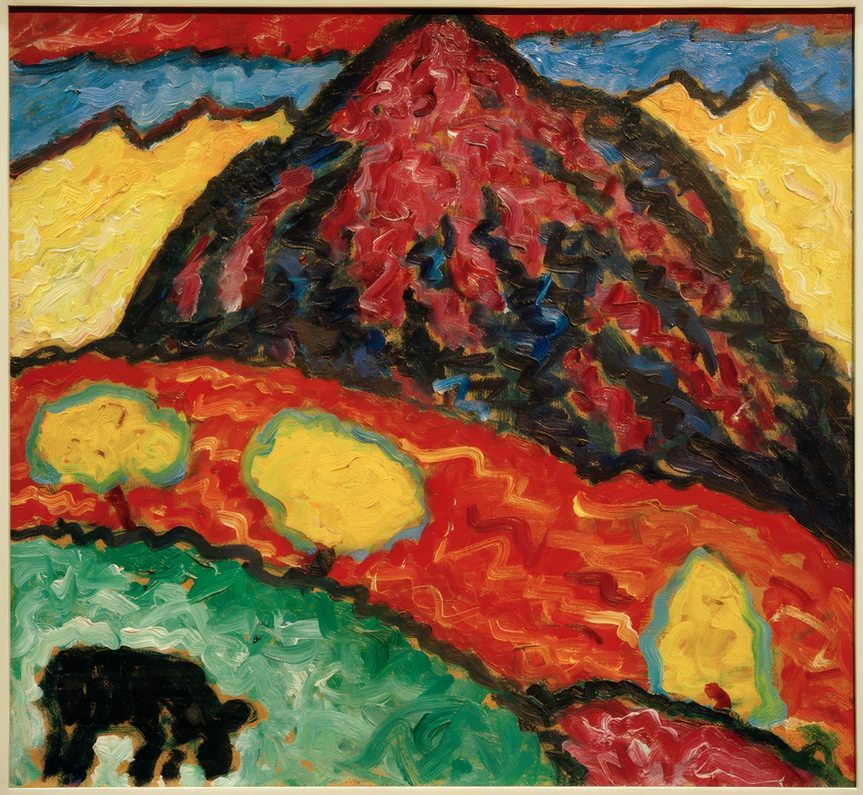A. Jawlensky、牛のいる風景 作： アレクセイ・フォン・ヤウレンスキー