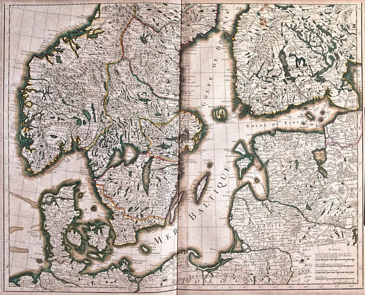 ノルウェー、デンマーク、フィンランド、そしてバルト海 - by A 作： アレクシス・ユベール・ジャイヨ