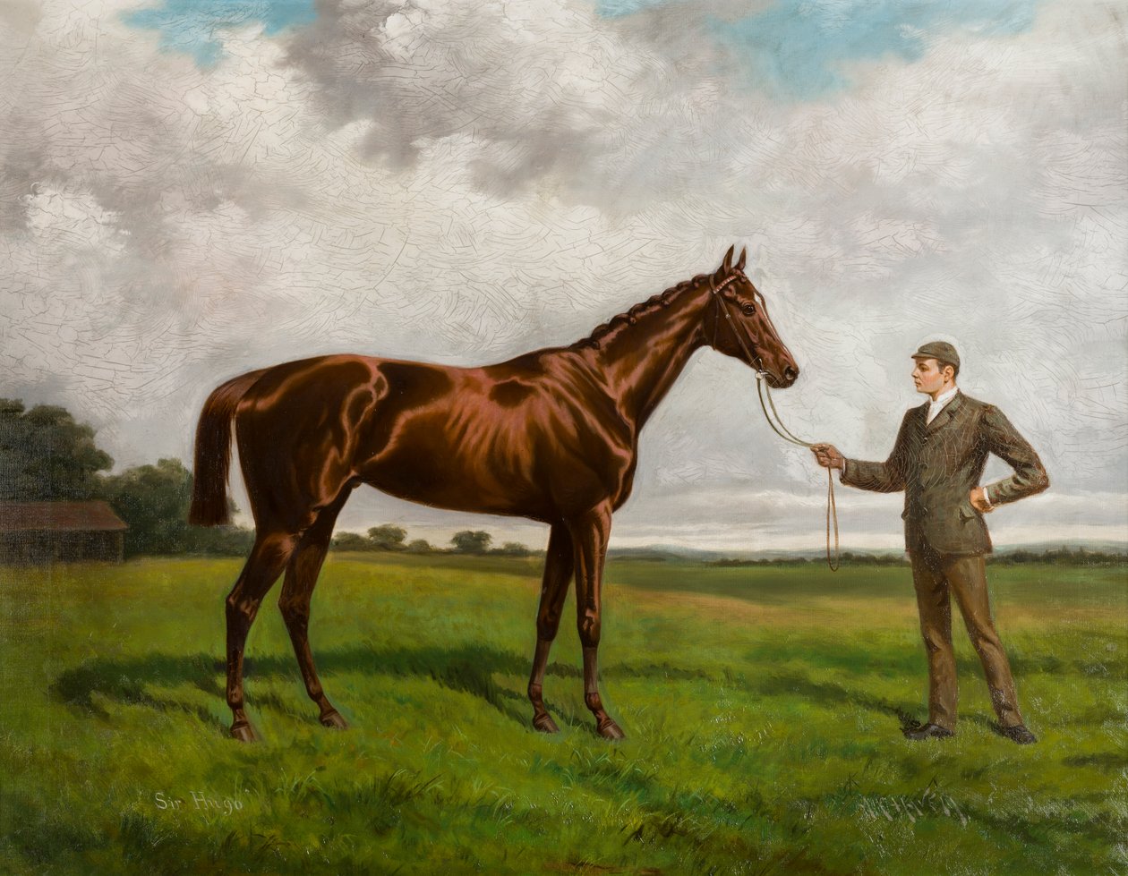 1892年のダービーのヒューゴ卿、1875年から1928年頃（キャンバスに油彩） 作： アルフレッド・チャールズ・ハヴェル