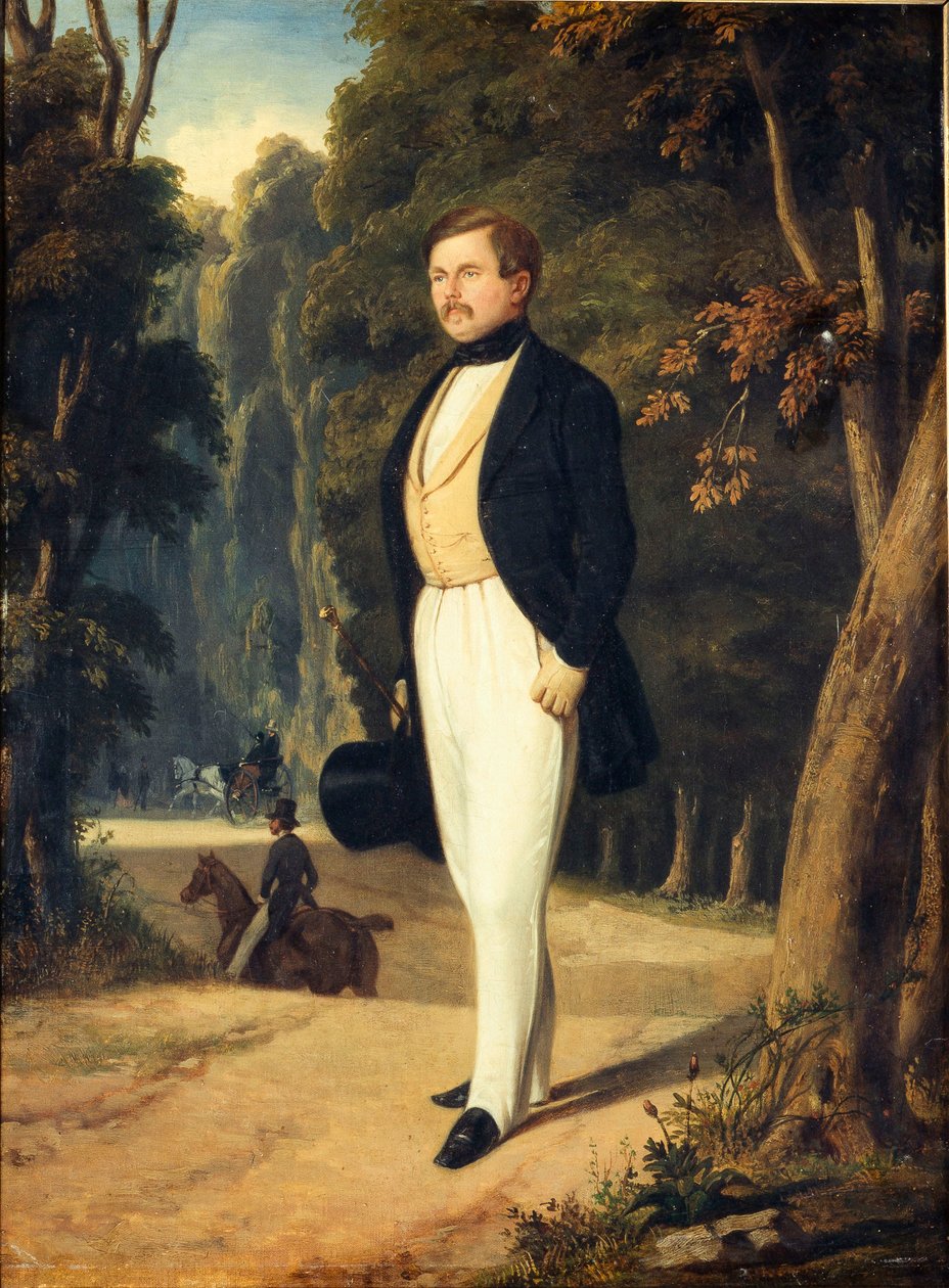 Augustin Grisier 1791-1865の肖像、c。 1840年。 作： アルフレッド・ド・ドリュー