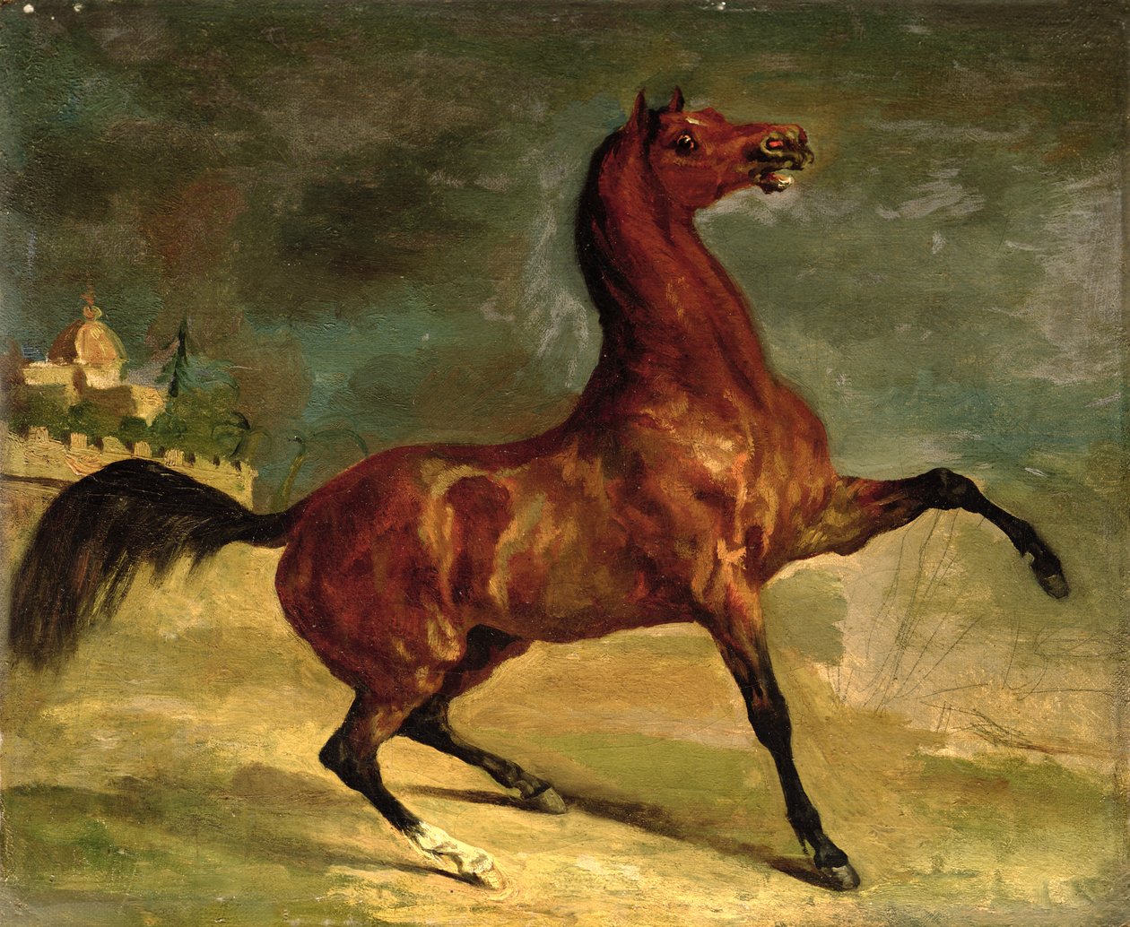 風景の中の馬 作： アルフレッド・デドルー
