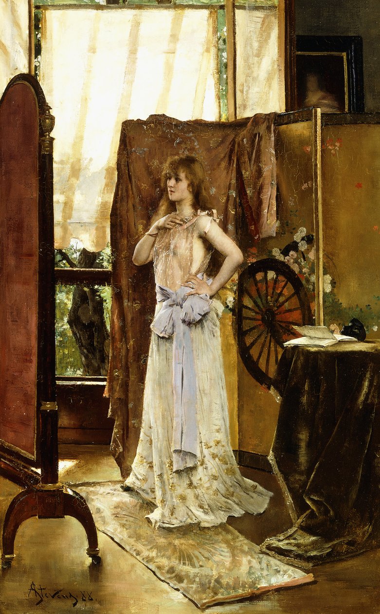 リハーサル、1888 作： アルフレッド・エミール・スティーブンス