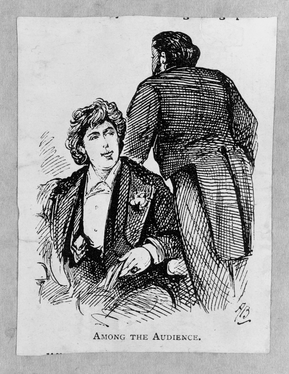 聴衆の中でオスカーワイルド（1854-1900） 作： アルフレッド・ギッシュ・ブライアン