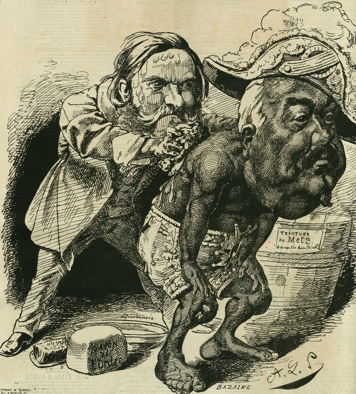 フランスの政治家であるクレメント・デュベルノワ（1836-1879）は、フランソワ・アチーユ・バゼイン（Francois-Achille 作： アルフレッド・ル・プティ