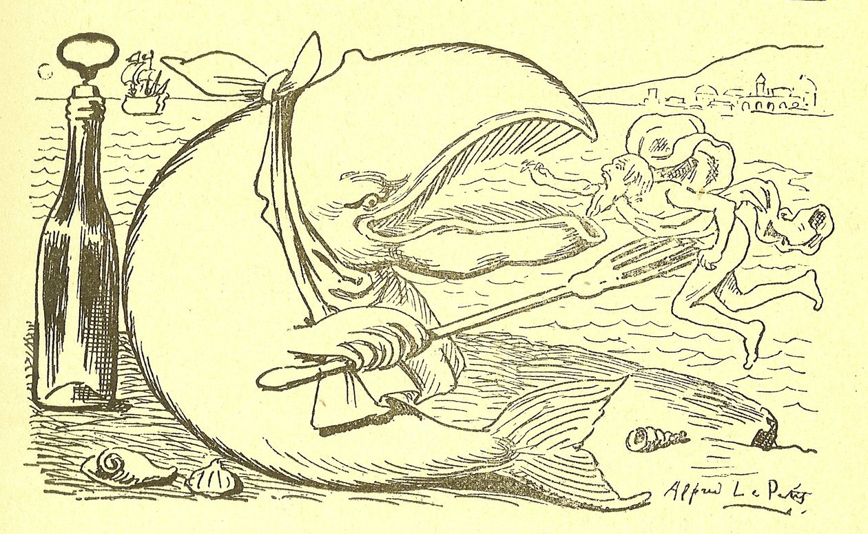 グロージャンのアルフレッド・ル・ペテ（1841-1909）とその治療法のイラスト 作： アルフレッド・ル・プティ