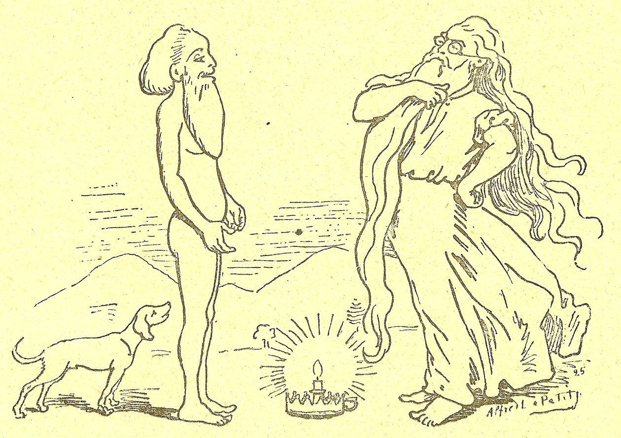 グロージャンのアルフレッド・ル・ペテ（1841-1909）とその治療法のイラスト 作： アルフレッド・ル・プティ