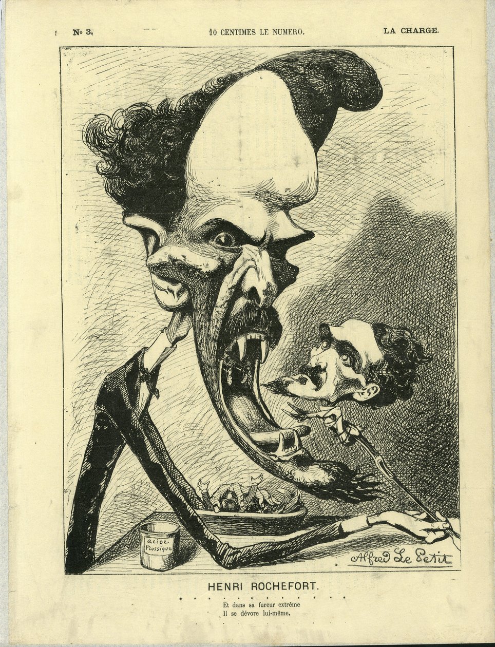 ラ・チャージ』（1870年）No.3のアルフレッド・ル・ペテ（1841-1909年）のイラスト 作： アルフレッド・ル・プティ
