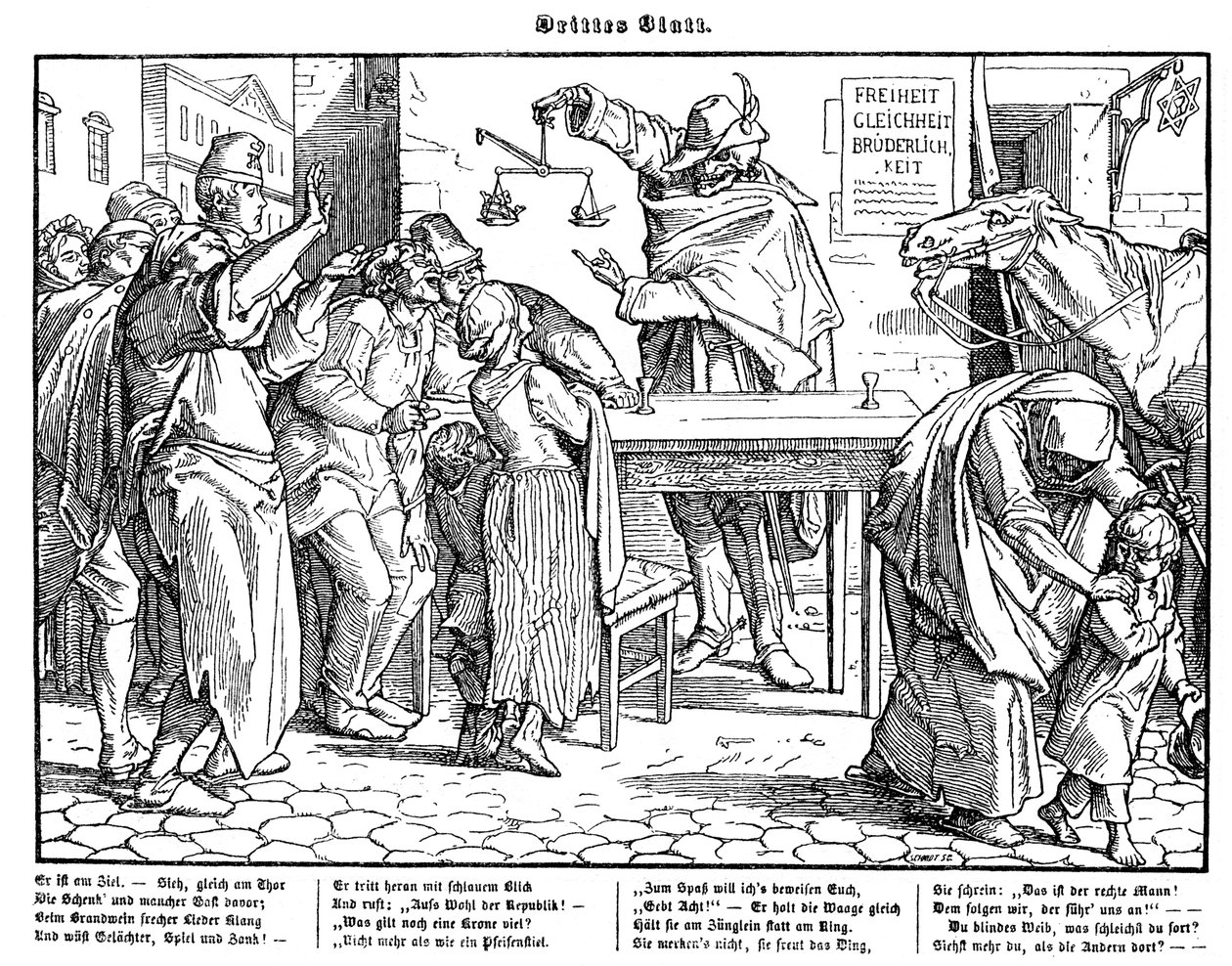 Totentanz 1848年。死はすべての人間が平等であることを証明する 作： アルフレッド・レテル