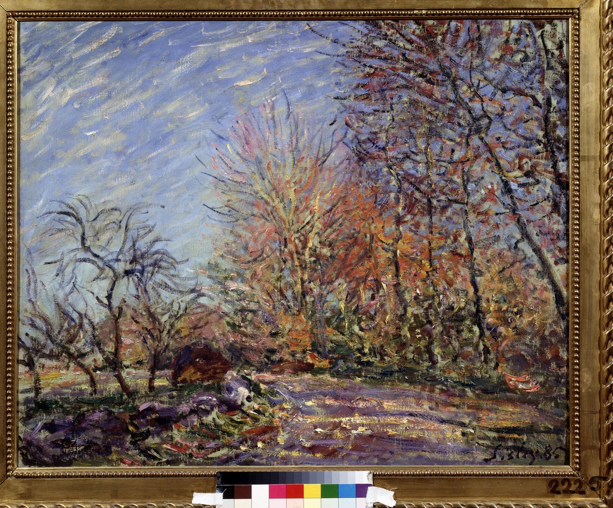 ""A la lisiere de la foret de Fontainebleau"" (フォンテーヌブローの森の端) アルフレッド・シスレー作 (1839-1899) 1855年 (印象派) プーシキン美術館、モスクワ 作： アルフレッド・シスレー