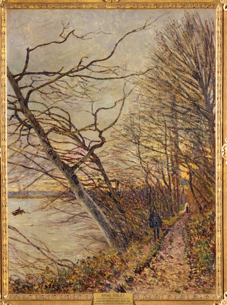 Le Bois des Roches, Veneux-Nadon ... 作： アルフレッド・シスレー