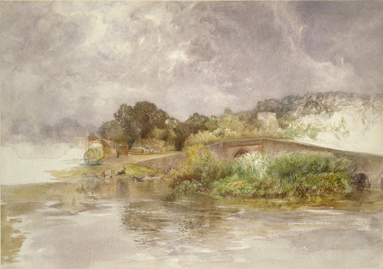ソニング橋、c1882 作： アルフレッドウィリアムハント