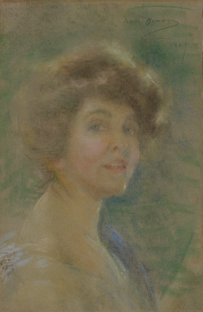 自画像、1909年 作： アリス・パイク・バーニー