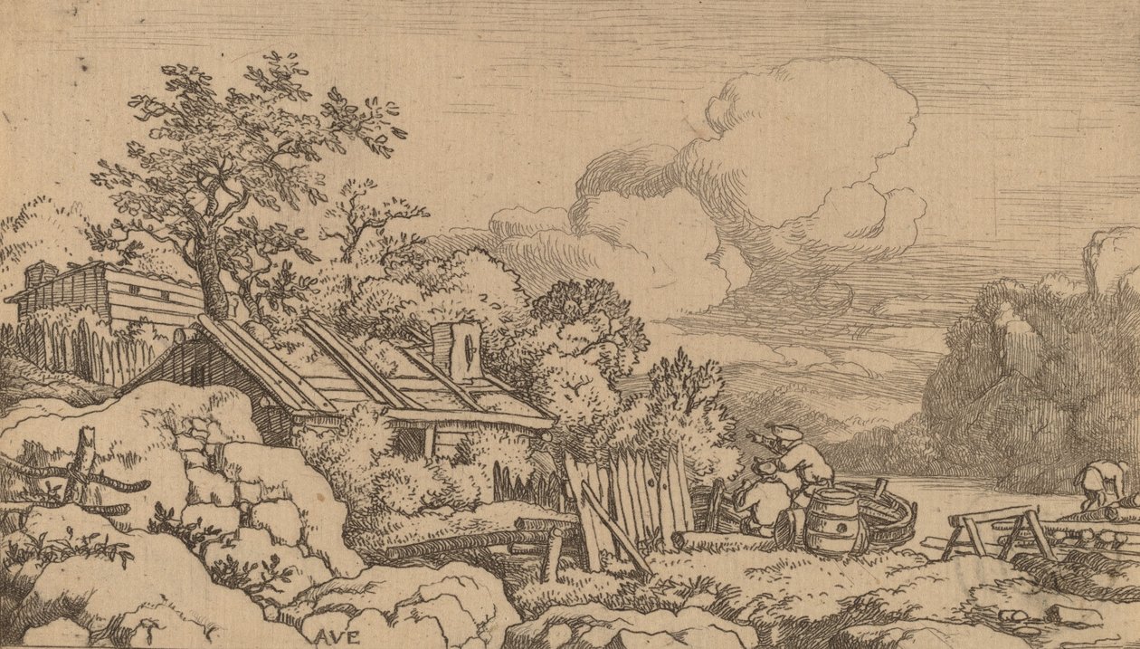 大工小屋、おそらく c. 16451656。 作： Allart van Everdingen