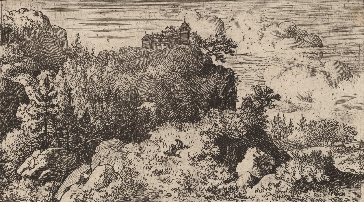 Defile のモミ、おそらく c. 16451656。 作： Allart van Everdingen
