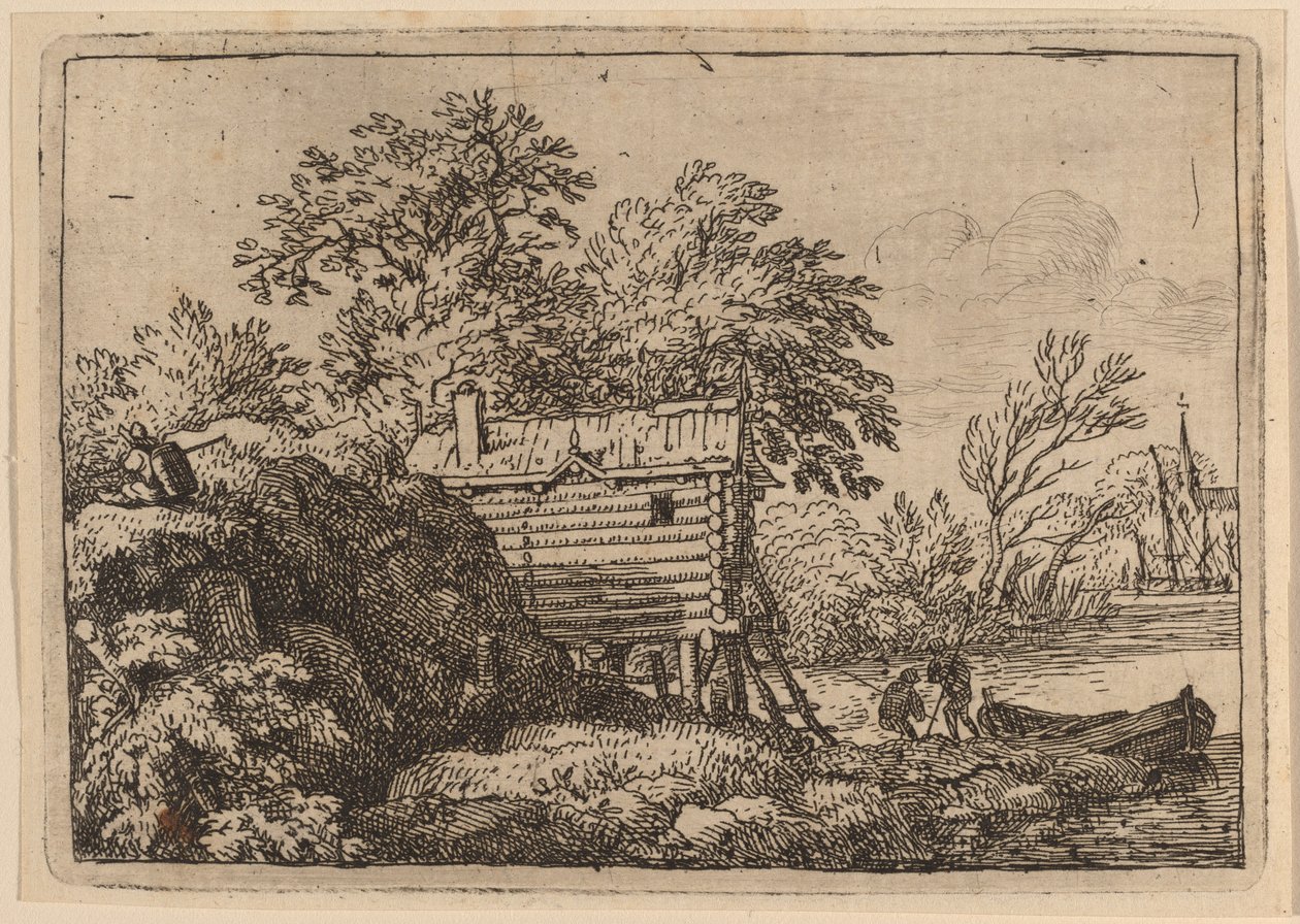 漁師小屋 作： Allart van Everdingen