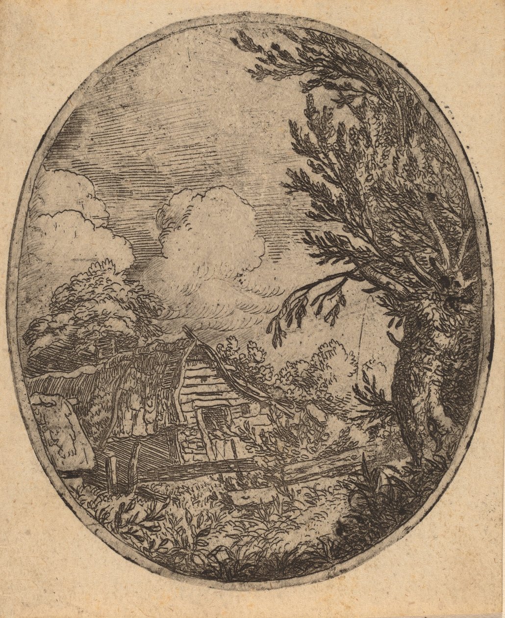 木の間のハムレット、おそらくc。 16451656。 作： Allart van Everdingen