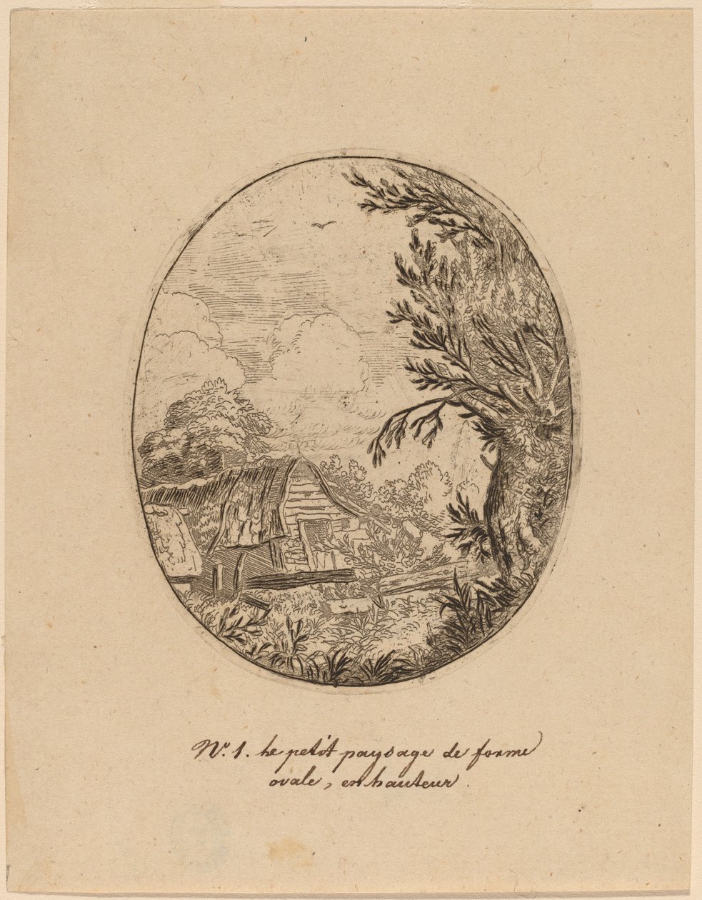 木の間のハムレット、おそらくc。 16451656。 作： Allart van Everdingen
