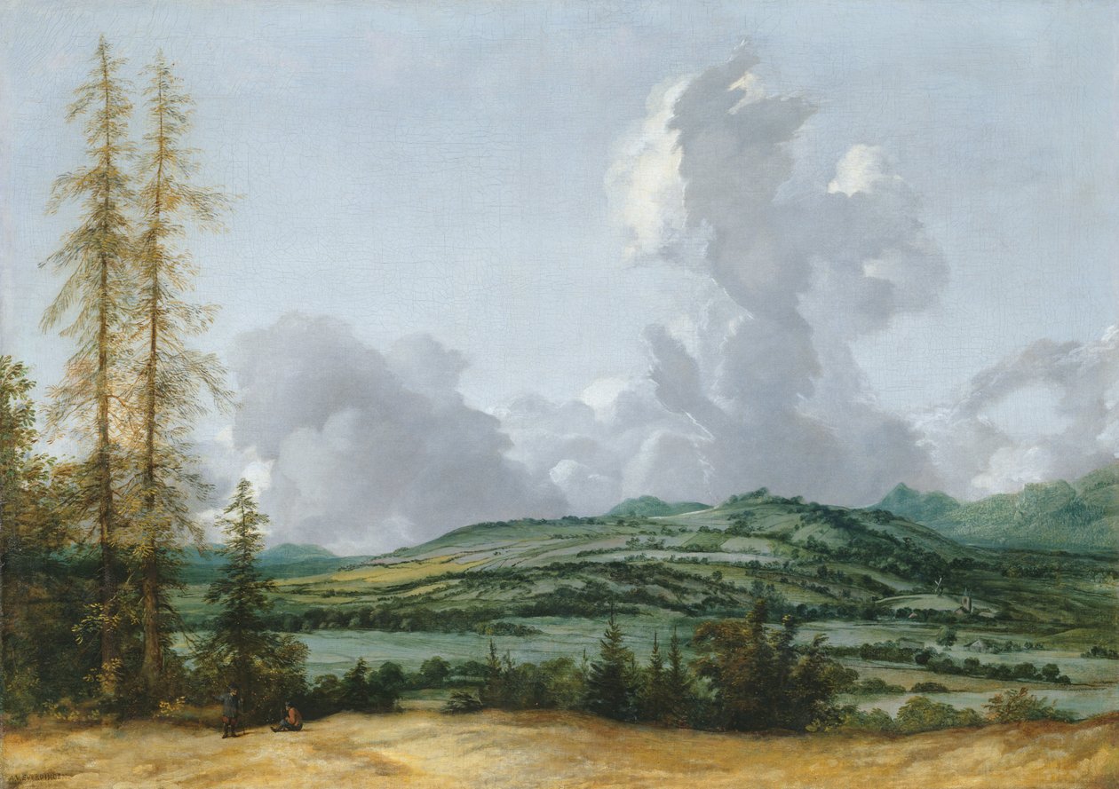 丘陵の風景 作： Allart van Everdingen