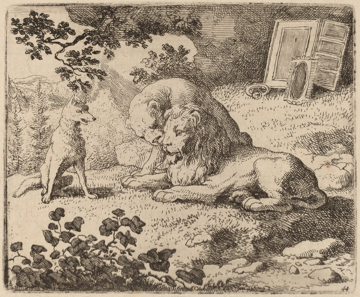 レイナードは行方不明の宝物について説明します。 16451656。 作： Allart van Everdingen
