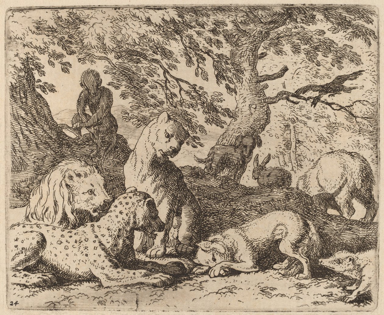 レイナードは彼の物語を巻き上げ、彼の父を間違えた、おそらくc。 16451656。 作： Allart van Everdingen