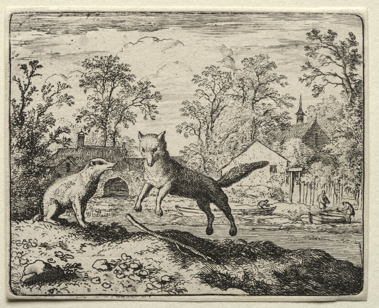Reynard the Fox：Reynard Doing Penance。 作： Allart van Everdingen