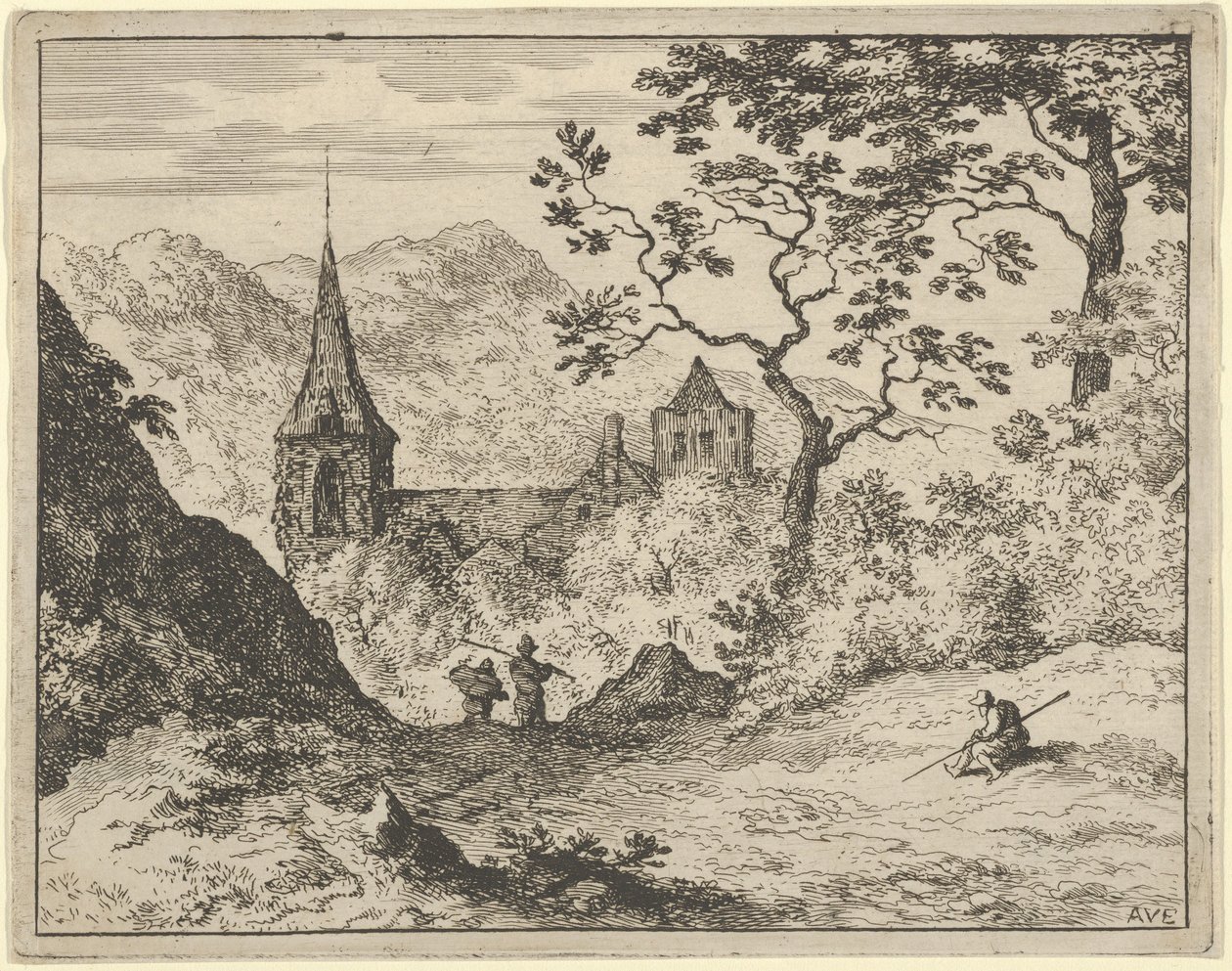 The Church in the Valley, 17th century.    1197552   ja       japanese Successfully Translated  Original: Naniwa, from the series "Pictures of No Performances (Nogaku Zue)" Translat: Naniwa, from the series "Pictures of No Performances (Nogaku Zue)" 127306 作： Allart van Everdingen