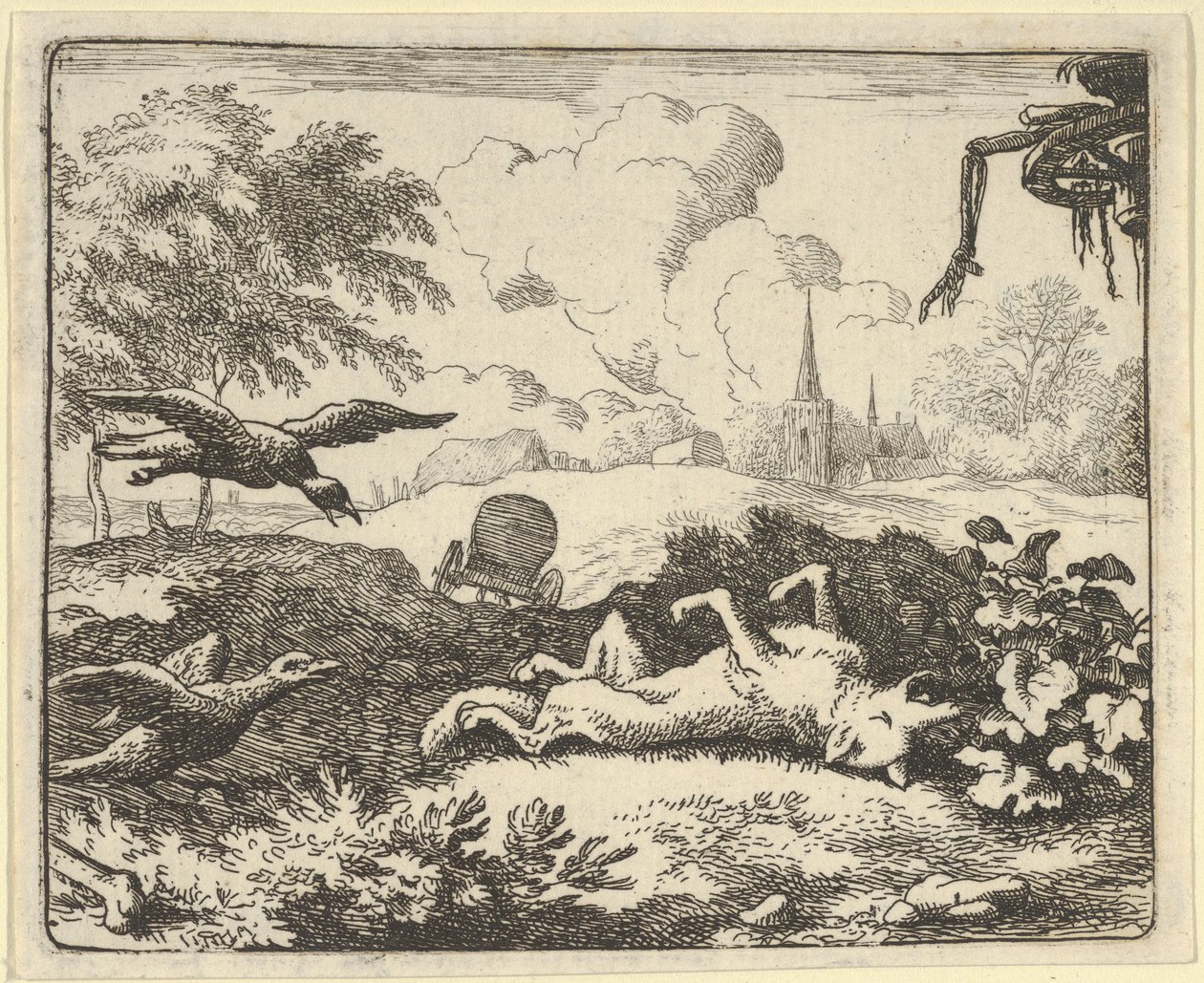 レナードに対する刑事訴訟の朗読、1650-75。 作： Allart van Everdingen