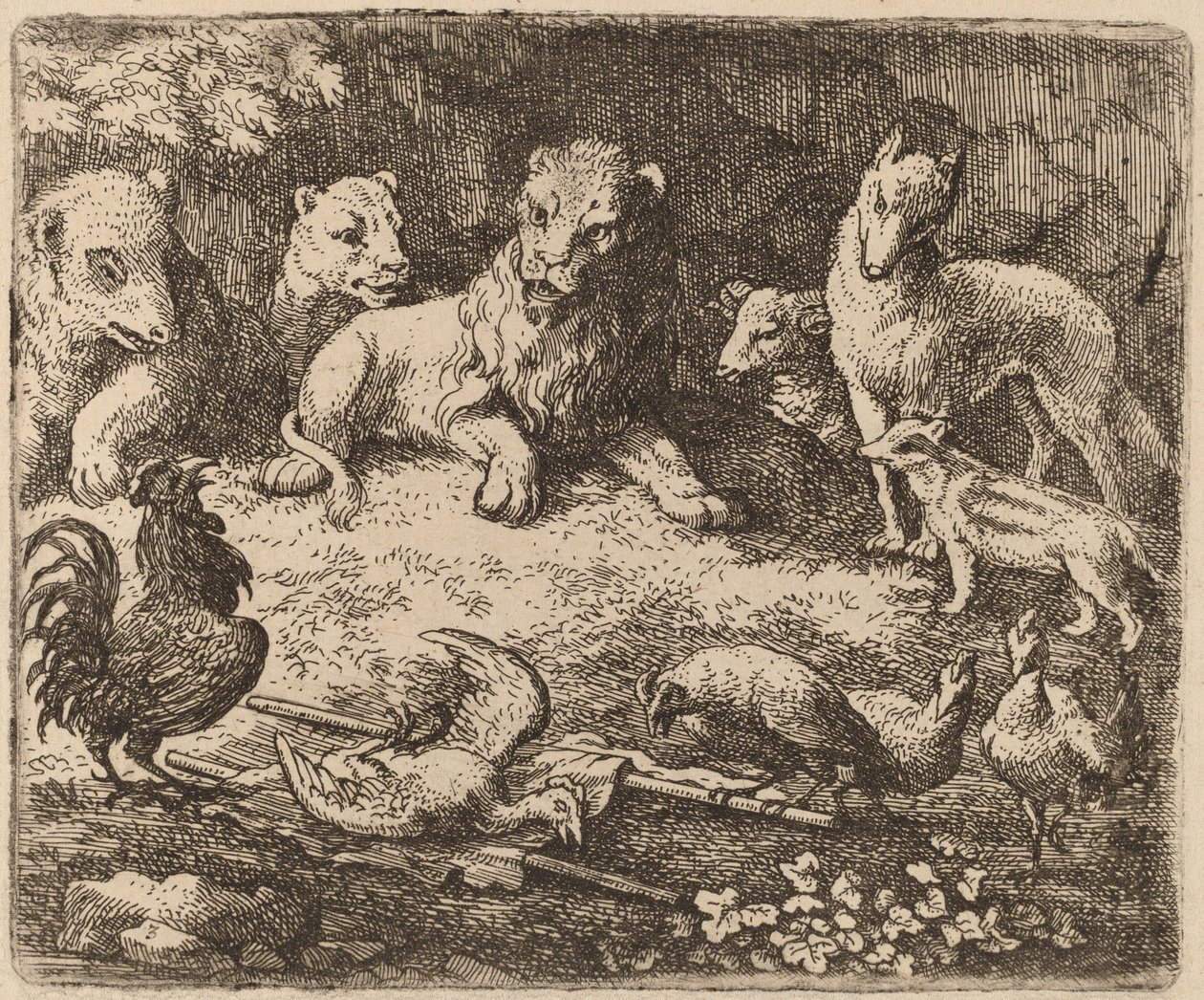 おんどり突撃レイナード、おそらくc。 16451656。 作： Allart van Everdingen