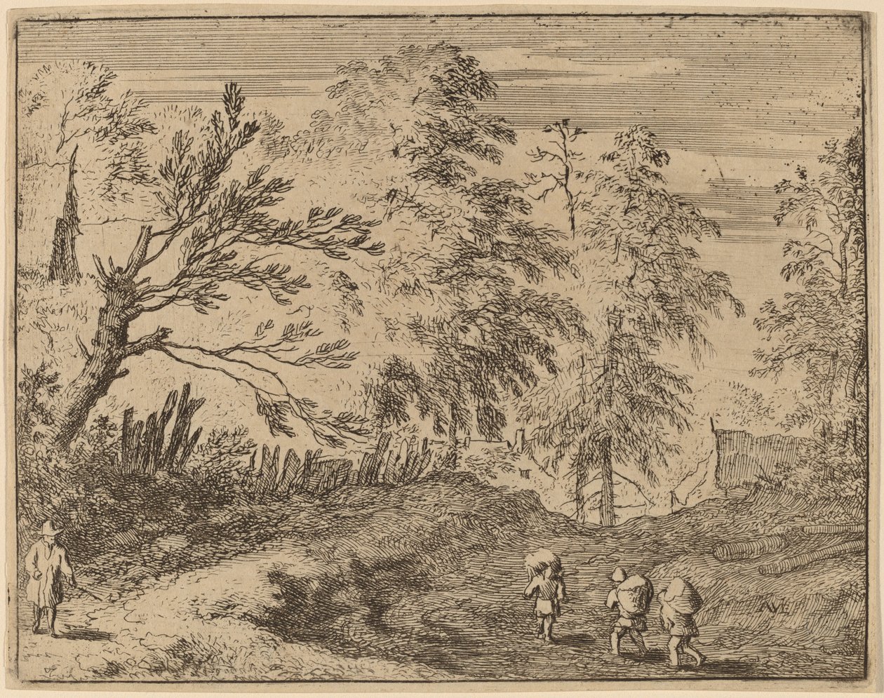 スリーポーター、おそらくc。 16451656。 作： Allart van Everdingen